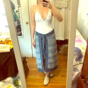 High low wrap skirt from Free People